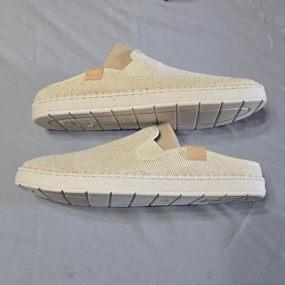 UGG Luciah Slip On Espadrille Canvas Sneaker Natural Beige